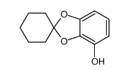螺[1,3-苯并二氧杂环戊烯-2,1'-环己烷]-4-醇 结构式