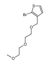 2-溴-3-[[2-(2-甲氧基乙氧基)乙氧基]甲基]噻吩 结构式