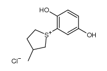 1-(2,5-二羟基苯基)-3-甲基四氢噻吩鎓氯化物 结构式