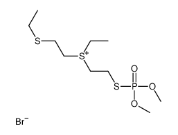 Sulfonium, [2-[(dimethoxyphosphinyl)thio]ethyl]ethyl[2-(ethylthio)ethyl]-, bromide (1:1) 结构式