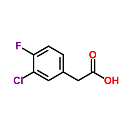 3-氯-4-氟苯乙酸 结构式
