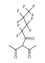 3-乙酰基-5,5,6,6,7,7,8,8,8-九氟-2,4-辛二酮 结构式