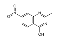 2-甲基-7-硝基喹唑啉-4-醇 结构式