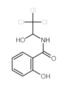 2-羟基-N-(2,2,2-三氯-1-羟乙基)苯甲酰胺 结构式