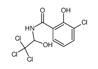 3-氯-2-羟基-N-(2,2,2-三氯-1-羟乙基)苯甲酰胺 结构式