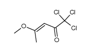 (3E)-1,1,1-三氯-4-甲氧基-3-戊烯-2-酮 结构式