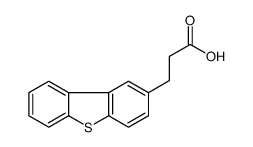 2-Dibenzothiophenepropionic acid 结构式