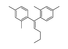 1,1'-(1-戊烯亚基)双[2,4-二甲基苯] 结构式