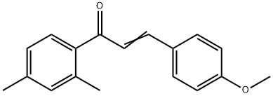 (2E)-1-(2,4-二甲基苯基)-3-(4-甲氧基苯基)丙-2-烯-1-酮 结构式