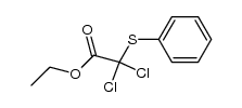 Acetic acid, 2,2-dichloro-2-(phenylthio)-, ethyl ester 结构式