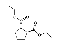diethyl trans-cyclopentane-1,2-dicarboxylate 结构式