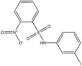 N-(3-碘苯基)-2-硝基苯磺酰胺 结构式