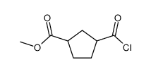 3-(氯甲酰基)环戊烷羧酸甲酯 结构式