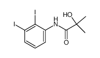N-(2,3-二碘苯基)-2-羟基-2-甲基丙酰胺 结构式