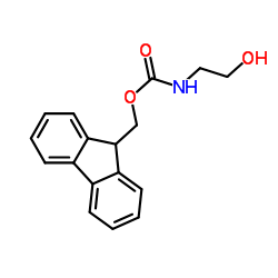 2-(N-芴甲氧羰基氨基)乙醇 结构式
