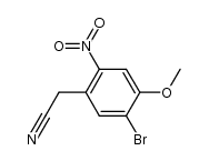 2-(5-溴-4-甲氧基-2-硝基苯基)乙腈 结构式