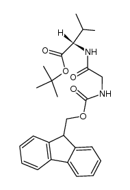 L-Valine, N-[(9H-fluoren-9-ylmethoxy)carbonyl]glycyl-, 1,1-dimethylethyl ester (9CI) 结构式