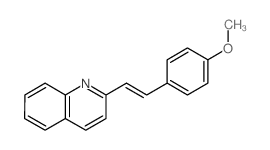 2-[2-(4-甲氧基苯基)乙烯基]喹啉 结构式
