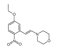4-[(1E)-2-(5-乙氧基-2-硝基苯基)乙烯基]吗啉 结构式