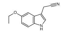 5-乙氧基吲哚-3-乙腈 结构式