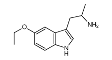 5-乙氧基-α-甲基-1H-吲哚-3-乙胺 结构式