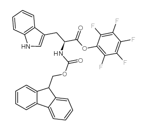 FMOC-L-色氨酸五氟苯酯 结构式