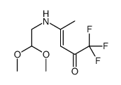 3-Penten-2-one, 4-[(2,2-dimethoxyethyl)amino]-1,1,1-trifluoro-, (Z)- (9CI) 结构式