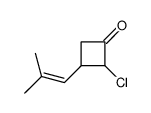 Cyclobutanone, 2-chloro-3-(2-methyl-1-propenyl)- (9CI) 结构式