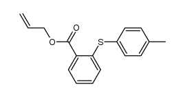 2-[(4-甲基苯基)硫代]苯甲酸 2-丙烯-1-基酯 结构式