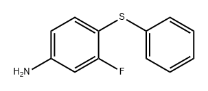 3-氟-4-(苯硫基)苯胺 结构式
