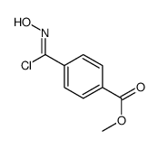 (Z)-4-(氯(羟基亚氨基)甲基)苯甲酸甲酯 结构式