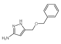 5-(苄氧基甲基)-1H-吡唑-3-胺 结构式