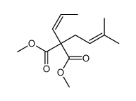 Propanedioic acid, (3-methyl-2-butenyl)-2-propenyl-, dimethyl ester 结构式