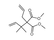 Propanedioic acid, 2-(1,1-dimethyl-2-propen-1-yl)-2-(2-propen-1-yl)-, 1,3-dimethyl ester 结构式