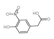4-羟基-3-硝基苯乙酸 结构式