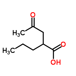 4-氧代-2-丙基戊酸 结构式