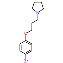 1-(3-(4-溴苯氧基)丙基)吡咯烷 结构式