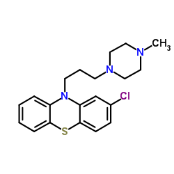 丙氯拉嗪 结构式