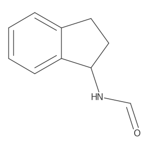 N-(2,3-二氢-1H-茚-1-基)甲酰胺 结构式