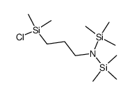 N-[3-(氯二甲基硅基)丙基]-1,1,1-三甲基-N-(三甲基硅基)硅胺 结构式