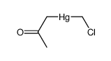 Mercury, (chloromethyl)(2-oxopropyl)- 结构式