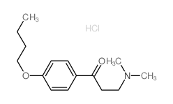 1-(4-丁氧基苯基)-3-(二甲氨基)丙-1-酮 盐酸盐 结构式