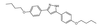 3,5-双(4-丁氧基苯基)-1H-吡唑 结构式