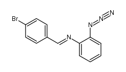 Benzenamine, 2-azido-N-[(4-bromophenyl)methylene]-, [N(E)]- 结构式