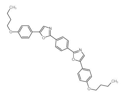 Oxazole,2,2'-(1,4-phenylene)bis[5-(4-butoxyphenyl)- 结构式