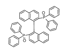(S)-1,1'-binaphthalene-2,2'-diylbis(diphenylphosphine oxide) 结构式