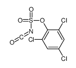 Isocyanatosulfuric acid, 2,4,6-trichlorophenyl ester 结构式