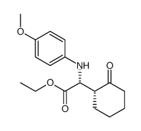 Cyclohexaneacetic acid, α-[(4-methoxyphenyl)amino]-2-oxo-, ethyl ester, (αR,1R)- 结构式