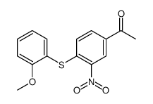1-[4-(2-Methoxyphenyl)sulfanyl-3-nitrophenyl]ethanone 结构式