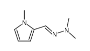 1H-Pyrrole-2-carboxaldehyde, 1-methyl-, 2,2-dimethylhydrazone 结构式